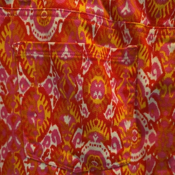 Jones New York Sport Pencil Skirt Stretch Multi-colored Patterned Size 8 Cotton - Picture 8 of 13